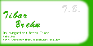 tibor brehm business card